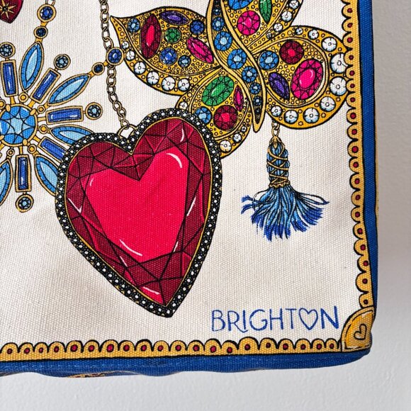 Brighton Glittering Love Canvas Tote Bag - Picture 5 of 11